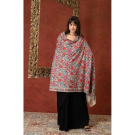 Rafgar Ivory Pashmina Shawl