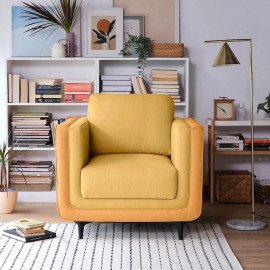 Sofa Mojo - Designer Upholstered Dual Toned Sofa