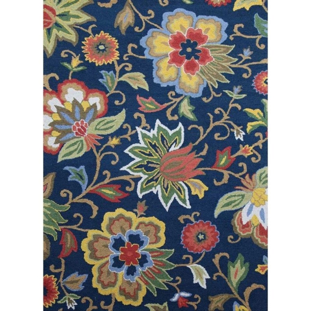 Hacienda Blue Hand Tufted Wool Rug
