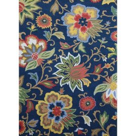 Hacienda Blue Hand Tufted Wool Rug
