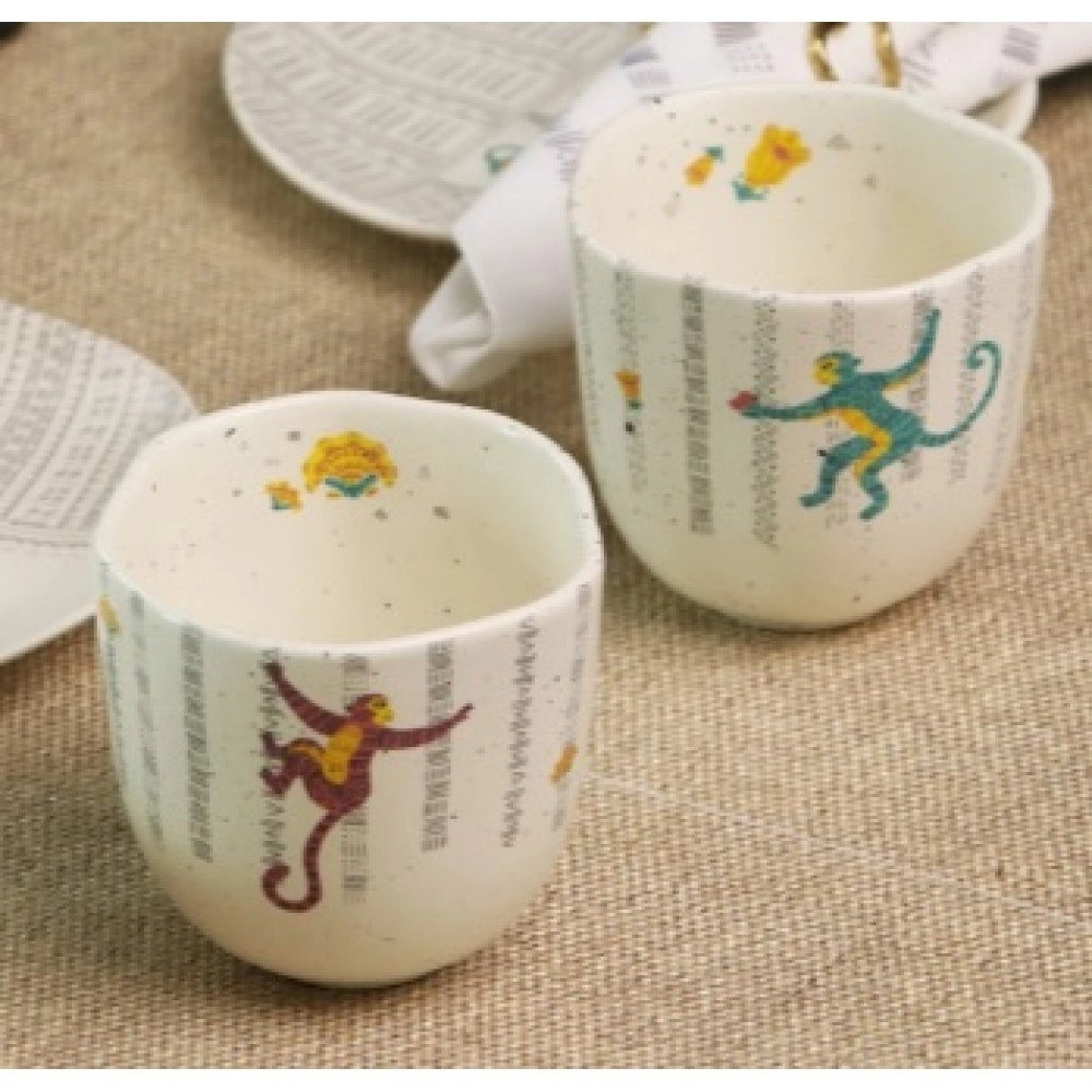 The Patterned Kulhads (Set of 2)