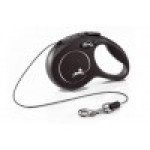 Flexi Classic Retractable Cord Leash for Cats & Small Dogs – Black