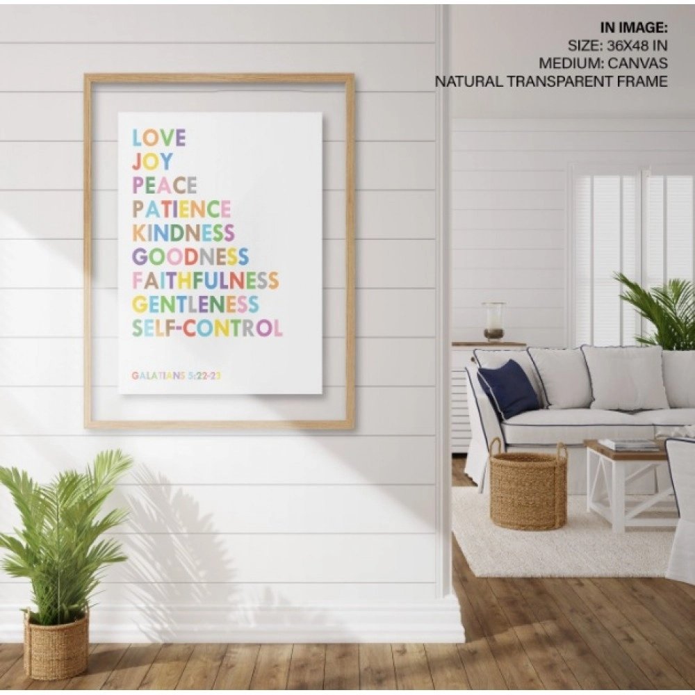 Inspirational Quotes, Bible Verse Wall Décor, Christian Scripture, Nursery Décor, Kids Room, Wall Art, Colorful Words, Galatians, Wall art