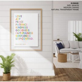 Inspirational Quotes, Bible Verse Wall Décor, Christian Scripture, Nursery Décor, Kids Room, Wall Art, Colorful Words, Galatians, Wall art